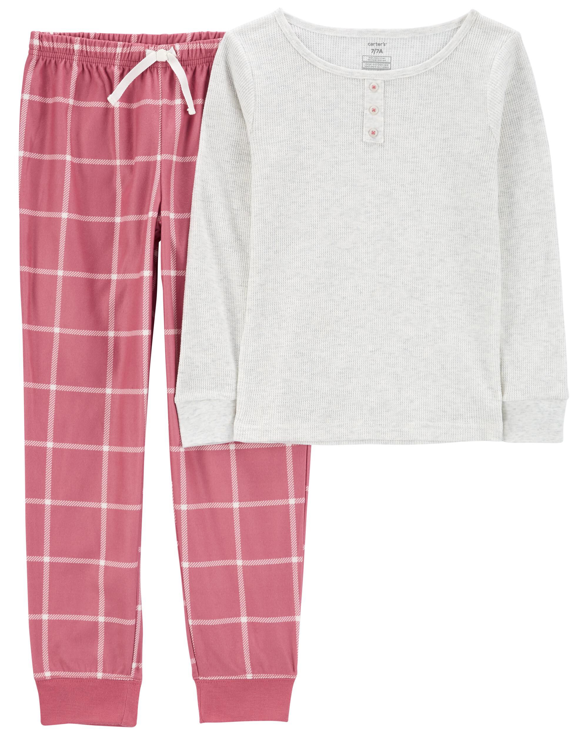 Kid 2 Piece Thermal Fleece Pyjamas