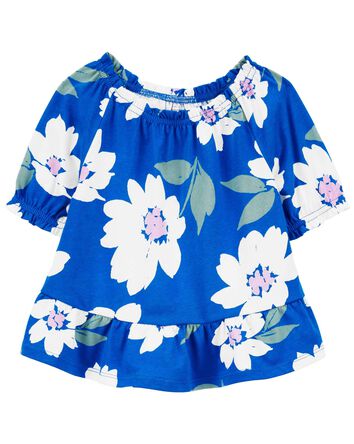 Floral Jersey Top, 