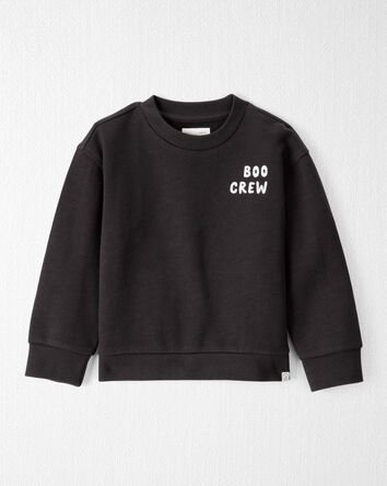 Toddler Organic Cotton 'Boo Crew' French Terry Sweatshirt, 
