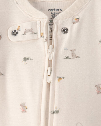 Baby Easter Bunny 100% Cotton Snug Fit 1-Piece Pyjama - Cream, 