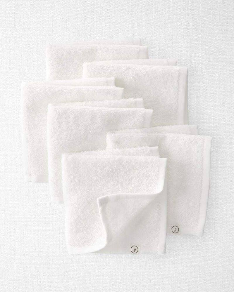 Baby 6-Pack Organic Cotton Washcloths, image 1 of 4 slides