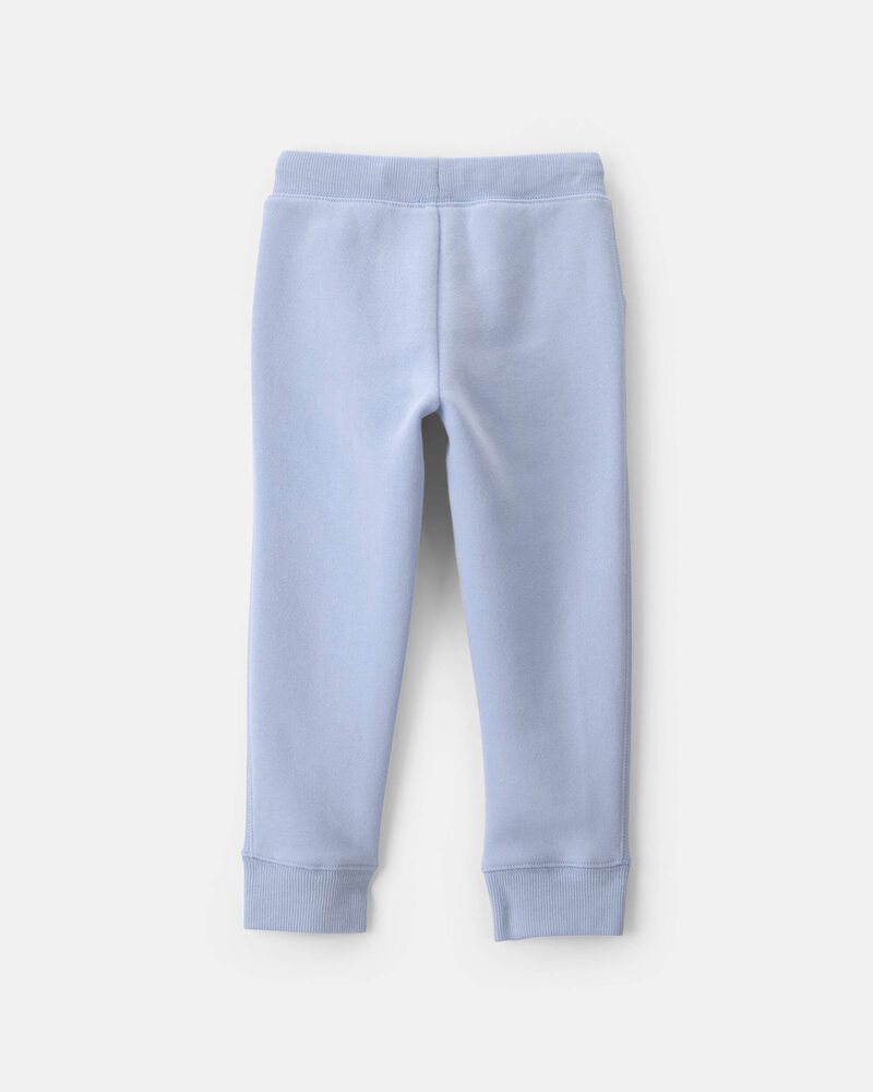 Toddler Girl Fleece Joggers - Blue, image 2 of 4 slides