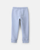 Toddler Girl Fleece Joggers - Blue, image 2 of 4 slides