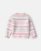 Toddler Girl Striped Sweater, image 1 of 3 slides