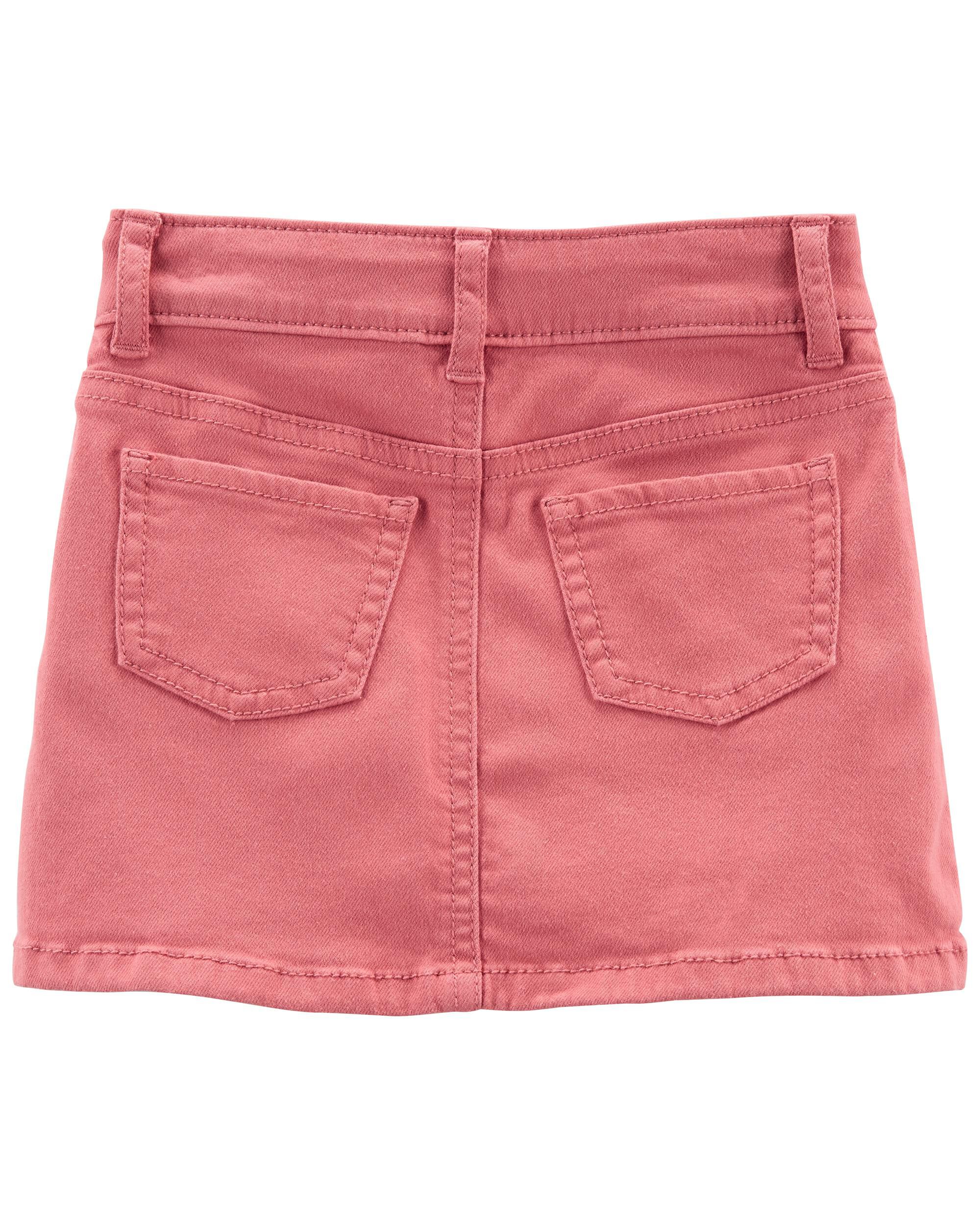 Girls pink sale denim skirt