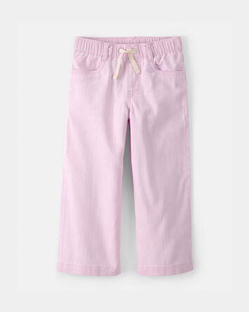Tout-petit fille - Pantalon &agrave; jambes larges avec cordon de serrage - Rose, 