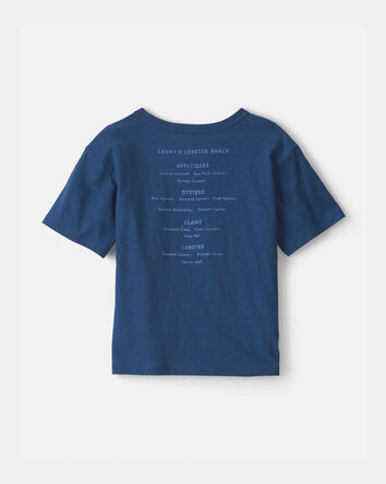 Gar&ccedil;ons - T-shirt &agrave; imprim&eacute; homard - Bleu, 