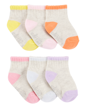 Baby 6-Pack Ankle Socks, 