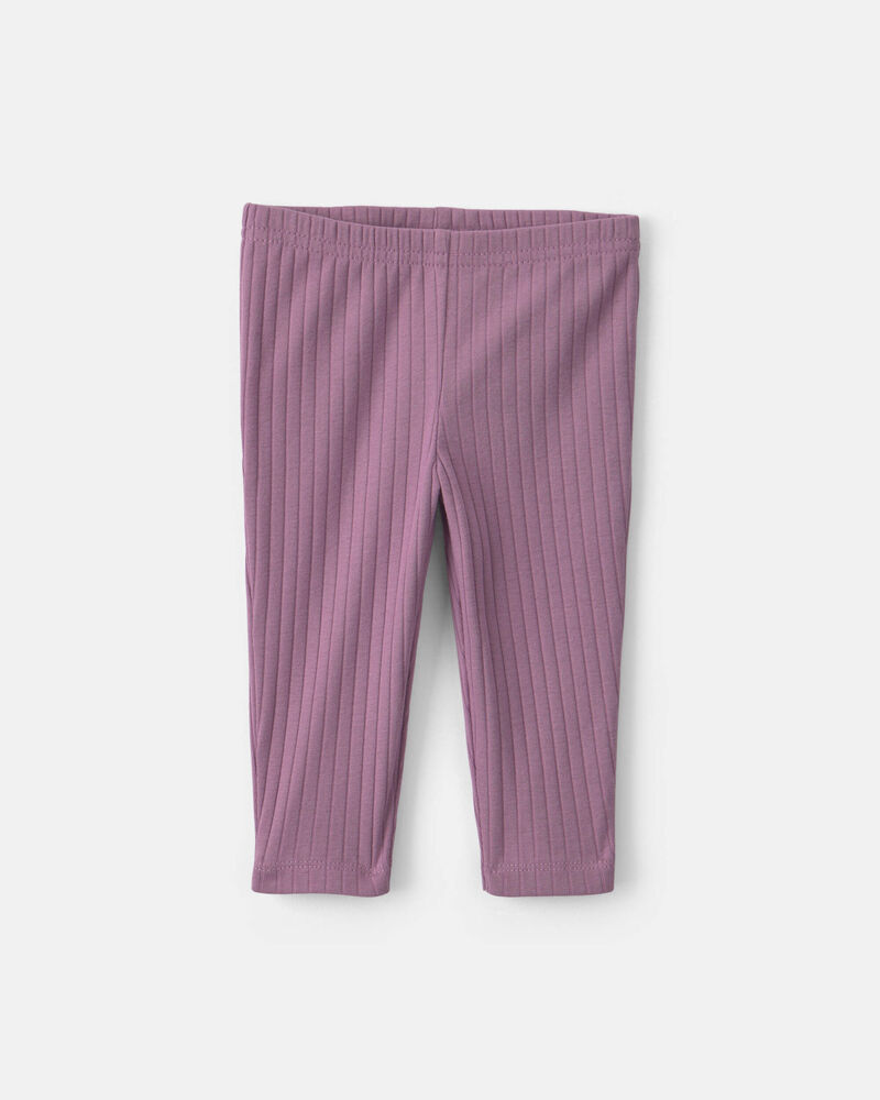Baby Girl 2-Piece Long-Sleeve Bodysuit & Tulle Pant Set - Purple, image 2 of 4 slides