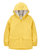 Hooded Rain Jacket - Yellow, image 1 of 3 slides