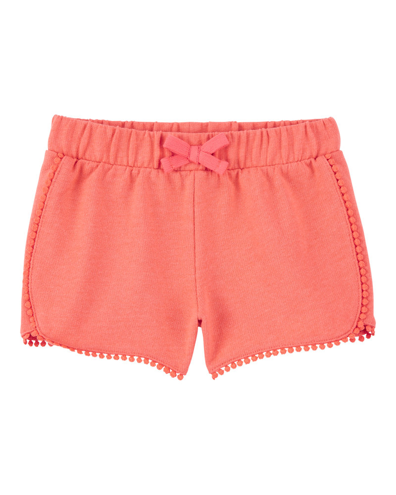 Toddler Pom Pom Dolphin Shorts, image 1 of 3 slides