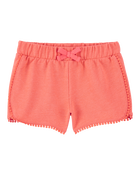 Toddler Pom Pom Dolphin Shorts, image 1 of 3 slides