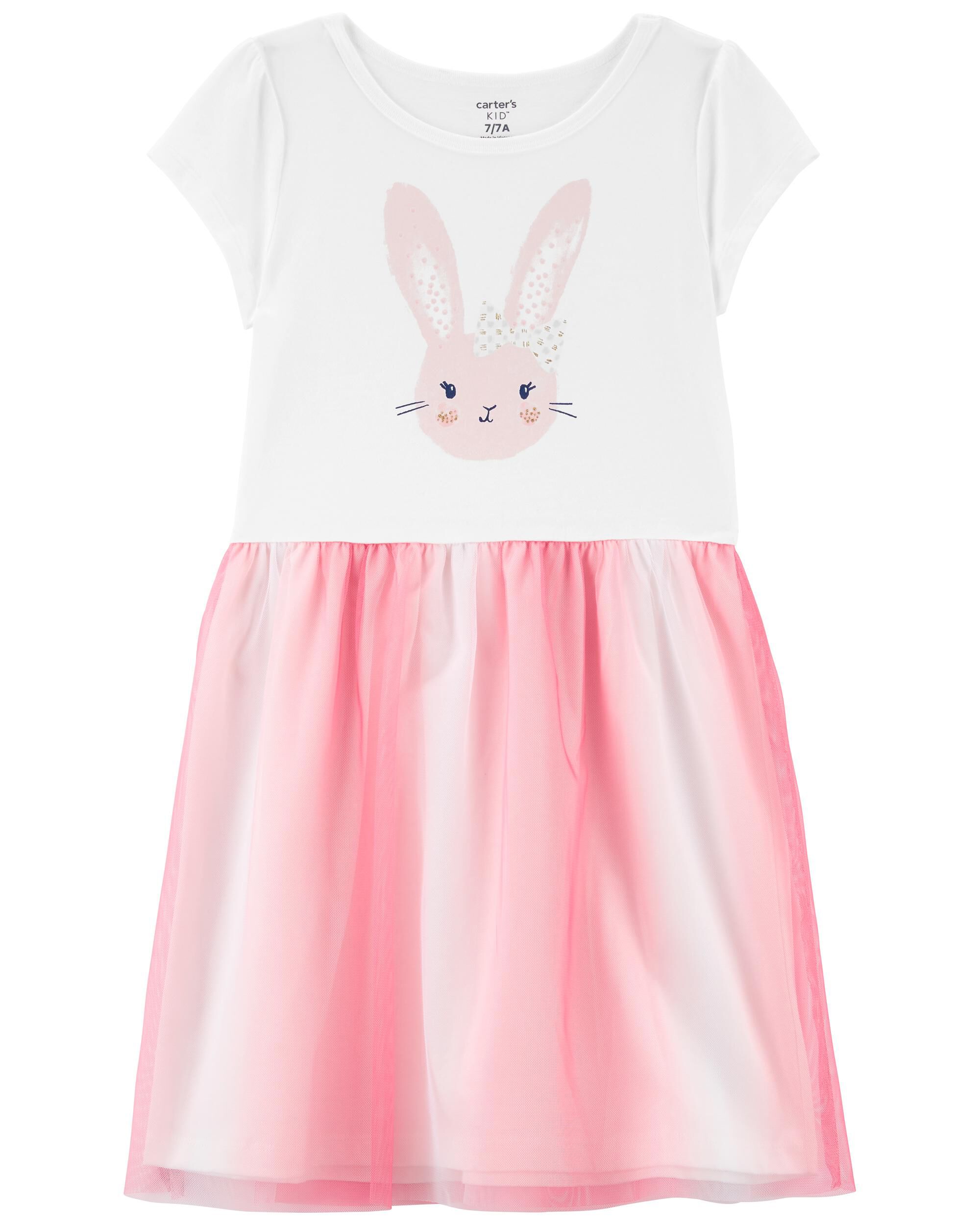 Carters pink deals bunny dress