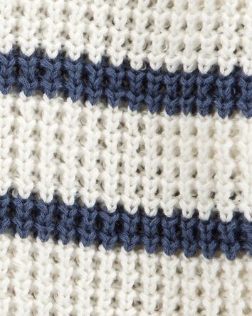 Baby Striped Button-Front Sweater Knit Cardigan, 