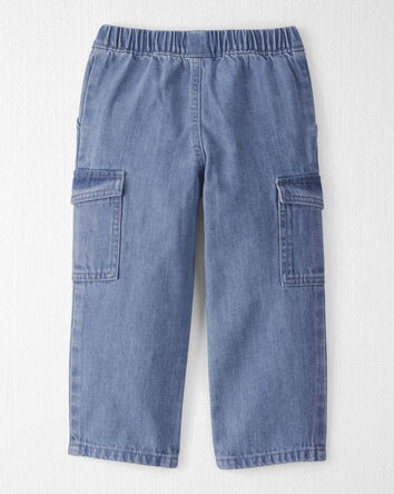 Toddler Organic Cotton Denim Cargo Pants, 
