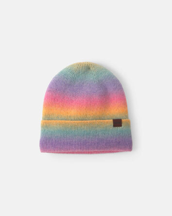 Girls Kombi Rainbow Beanie Hat - Multi, 