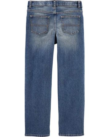 Kid Classic Jeans In Tumbled Medium Faded Wash, 