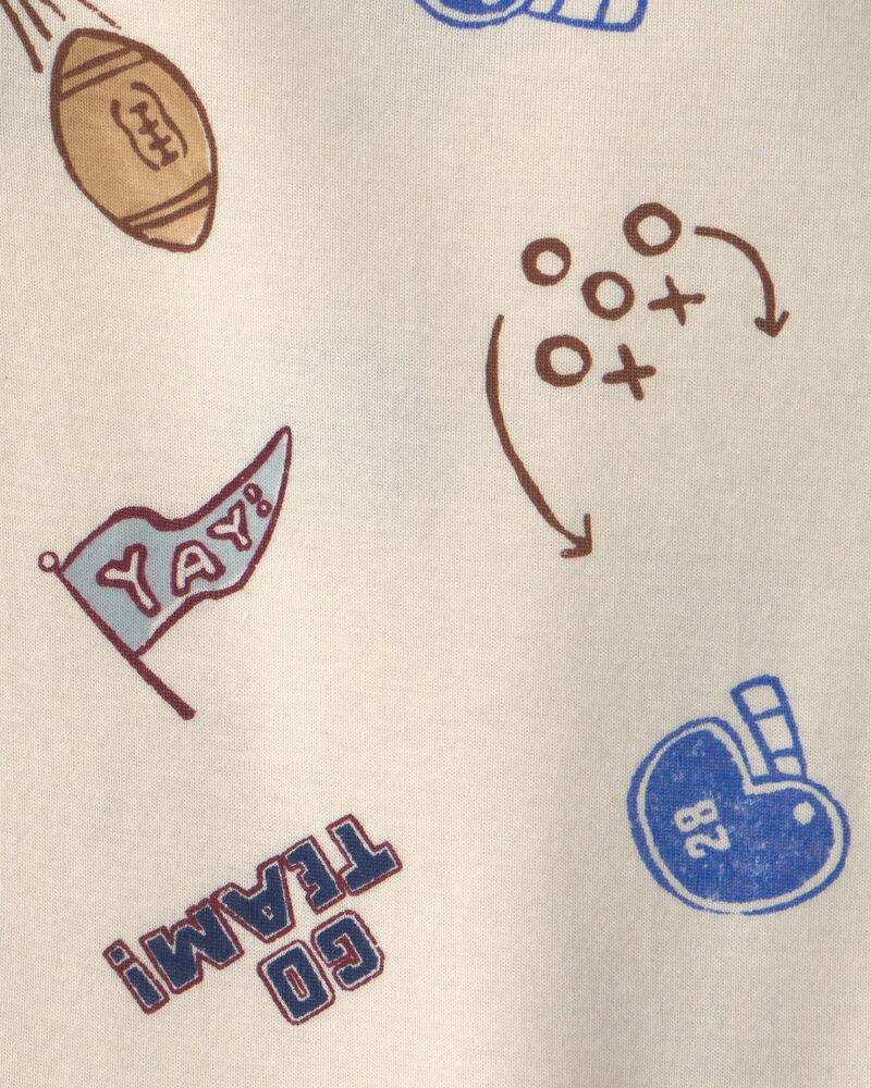 Baby Boy 3-Piece Football French Terry Layering Set - Navy Blue, image 4 of 5 slides