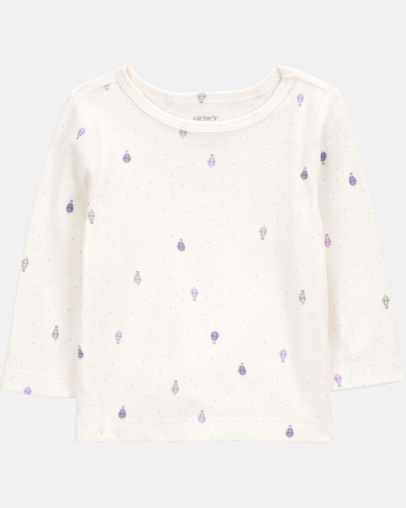 Baby Girl 2-Piece Long-Sleeve Tee & Coverall Set, image 3 of 6 slides