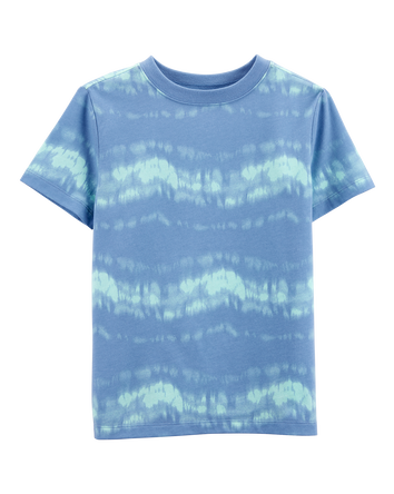 Kid Tie-Dye Cotton-Blend Tee - Blue, 