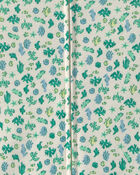 B&eacute;b&eacute; fille - Pyjama barboteuse 1 pi&egrave;ce en 100 % coton &agrave; motif floral - Vert, image 2 sur 2 diapositives