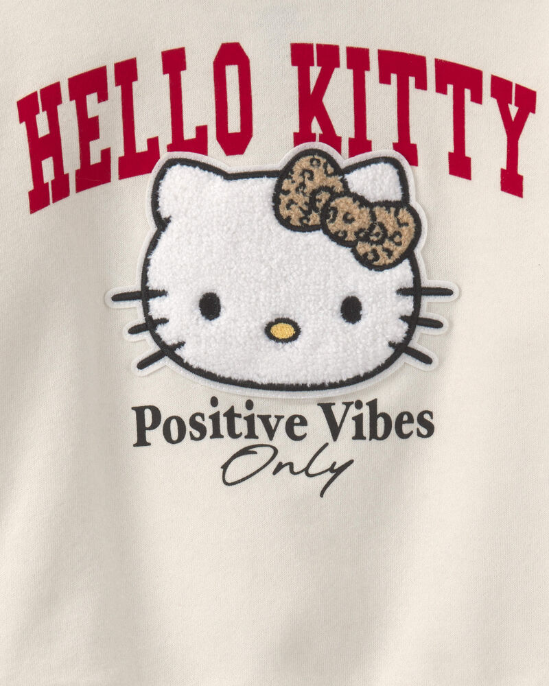 Toute-petite fille &ndash; Chandail ouat&eacute; &agrave; enfiler Hello Kitty&reg; &ndash; Cr&egrave;me, image 3 sur 3 diapositives
