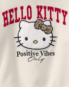 Toute-petite fille &ndash; Chandail ouat&eacute; &agrave; enfiler Hello Kitty&reg; &ndash; Cr&egrave;me, image 3 sur 3 diapositives