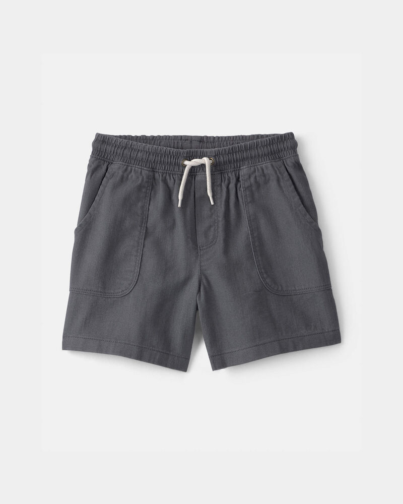 Boys Twill Shorts - Grey, image 1 of 4 slides
