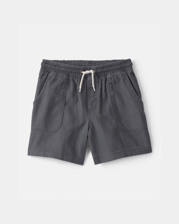 Boys Twill Shorts - Grey, 