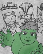 Tout-petit gar&ccedil;on - Chandail en jersey bouclette L&rsquo;Incroyable Hulk de Marvel, image 3 sur 3 diapositives