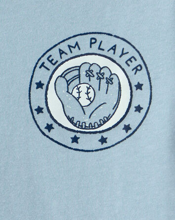 Tout-petit gar&ccedil;on - T-shirts &agrave; imprim&eacute; baseball &laquo;Team Player&raquo; - Bleu, 