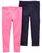 Toddler 2-Pack Stretch Leggings, image 1 of 3 slides