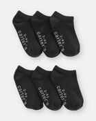 Toddler 6-Pack No Show Socks, image 1 of 2 slides