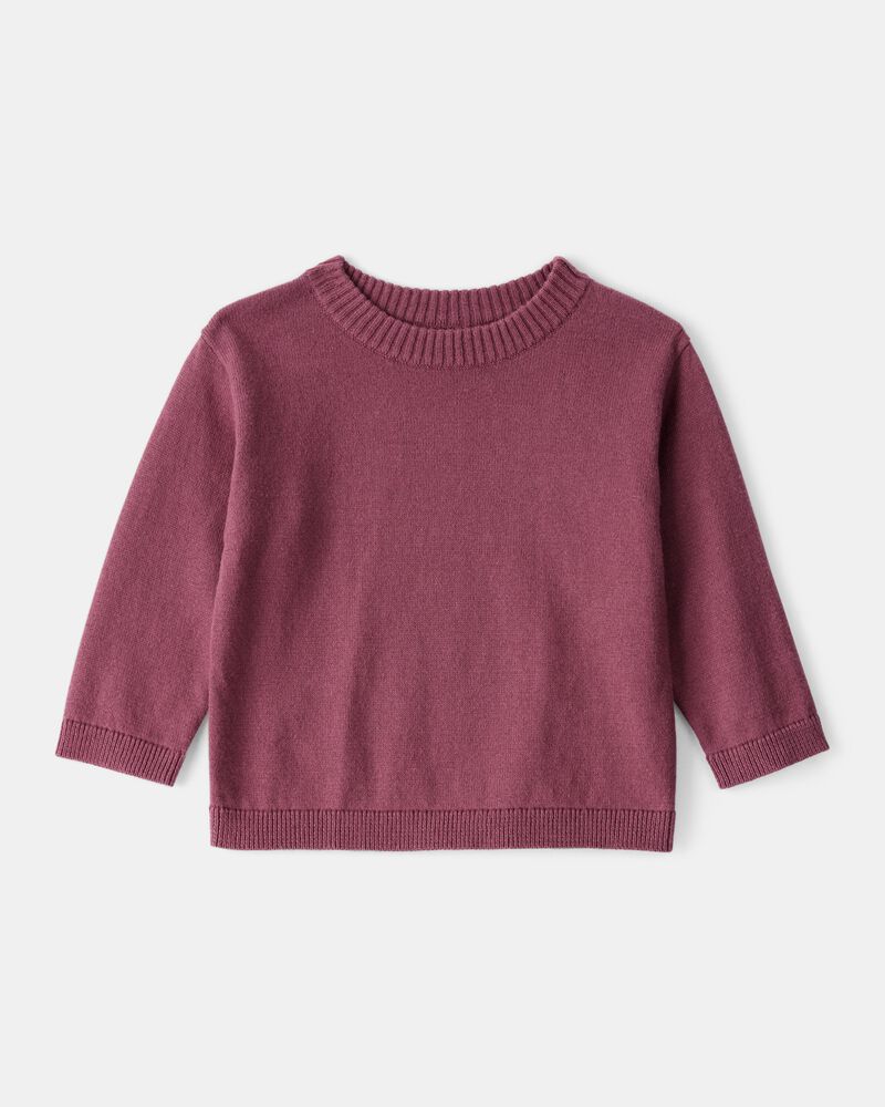 Baby Boy 2-Piece Plaid Overall Set - Maroon/Ivory, image 3 of 6 slides