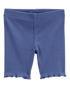 Toddler Ribbed Bike Shorts, image 1 of 4 slides