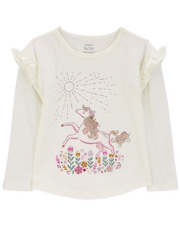 Baby Unicorn Flutter Graphic T-Shirt, 