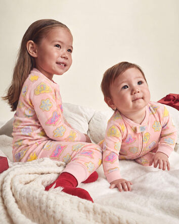 Toute-petit fille - Pyjama ajust&eacute; 2 pi&egrave;ces en DreamPlush &agrave; motif Disney&copy; Princesses des F&ecirc;tes &ndash; Rose, 
