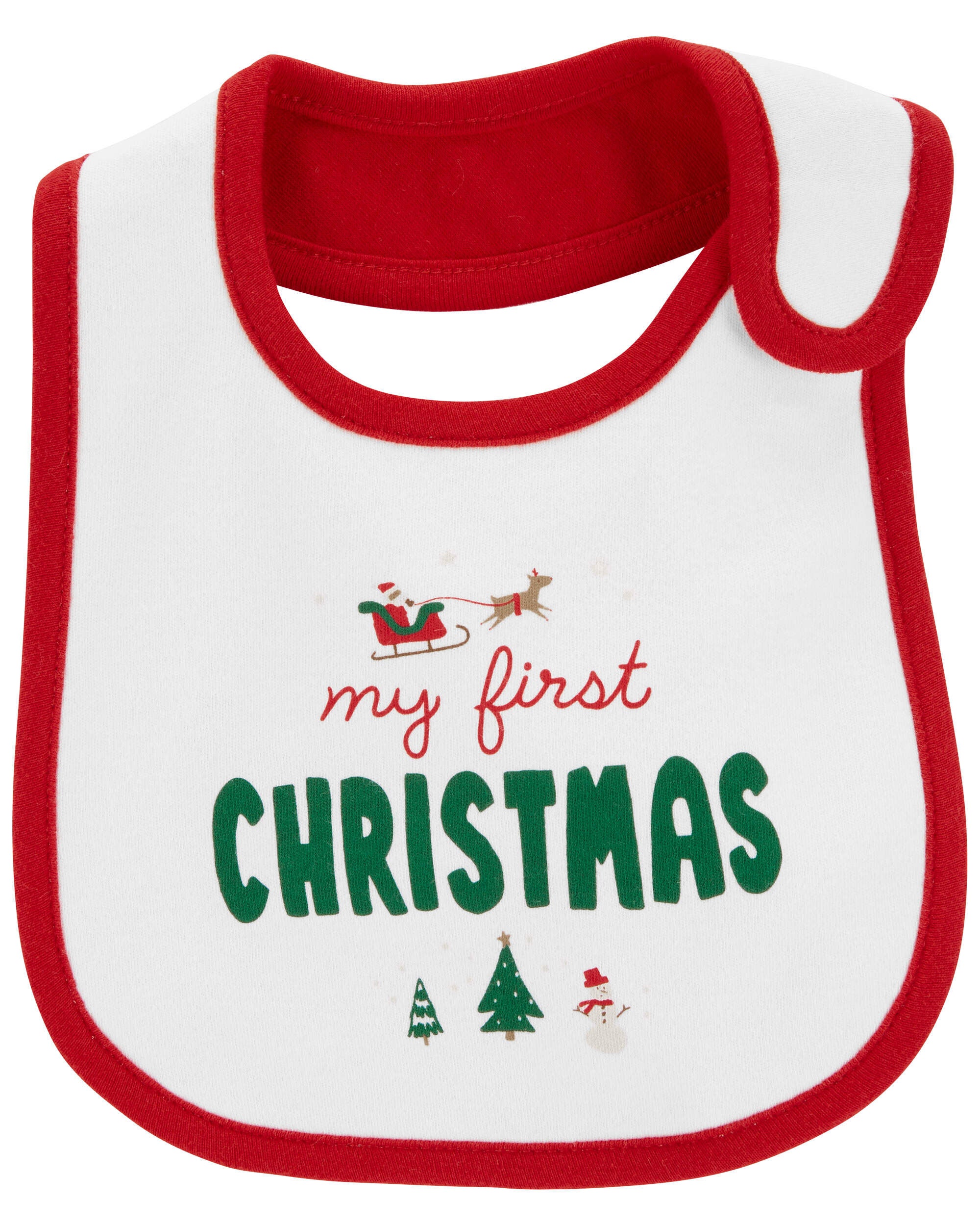 Red White Baby Christmas Bib and Sleep Play Set Carter s Oshkosh Canada