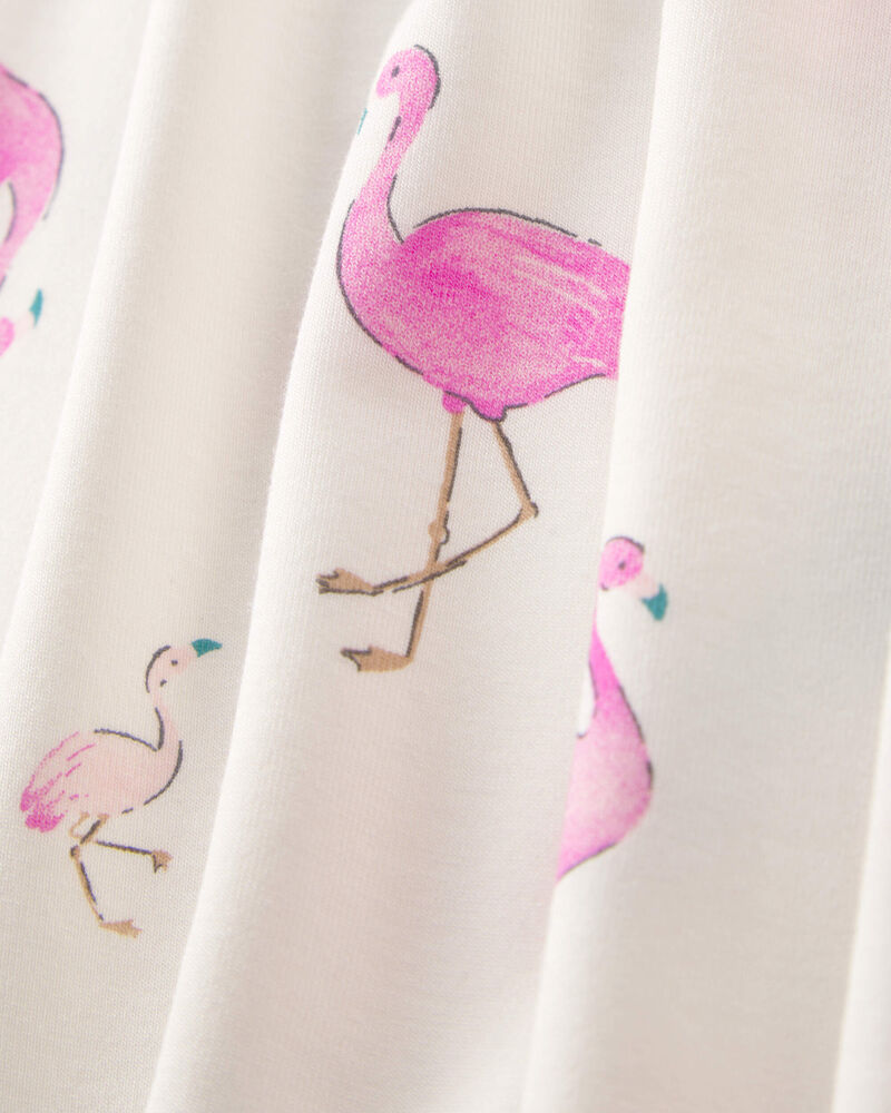Baby Girl 2-Pack Flamingo PurelySoft Pull-On Pants - Pink/Ivory, image 3 of 7 slides