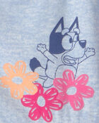 Baby Girl Bluey&trade; Floral Dress - Blue, image 3 of 3 slides