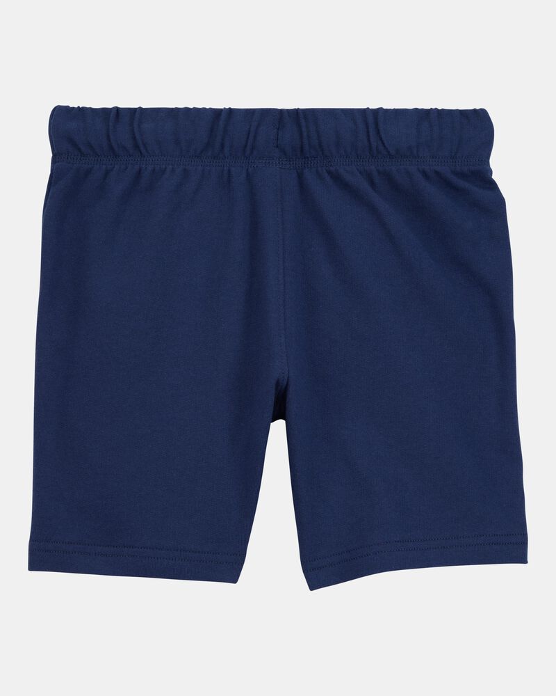 Boys Pull-On French Terry Shorts - Navy, image 2 of 4 slides