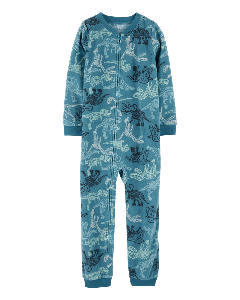 Kids Boys Kid 1 Piece Dinosaur Fleece Footless Pyjamas 4 Carter s