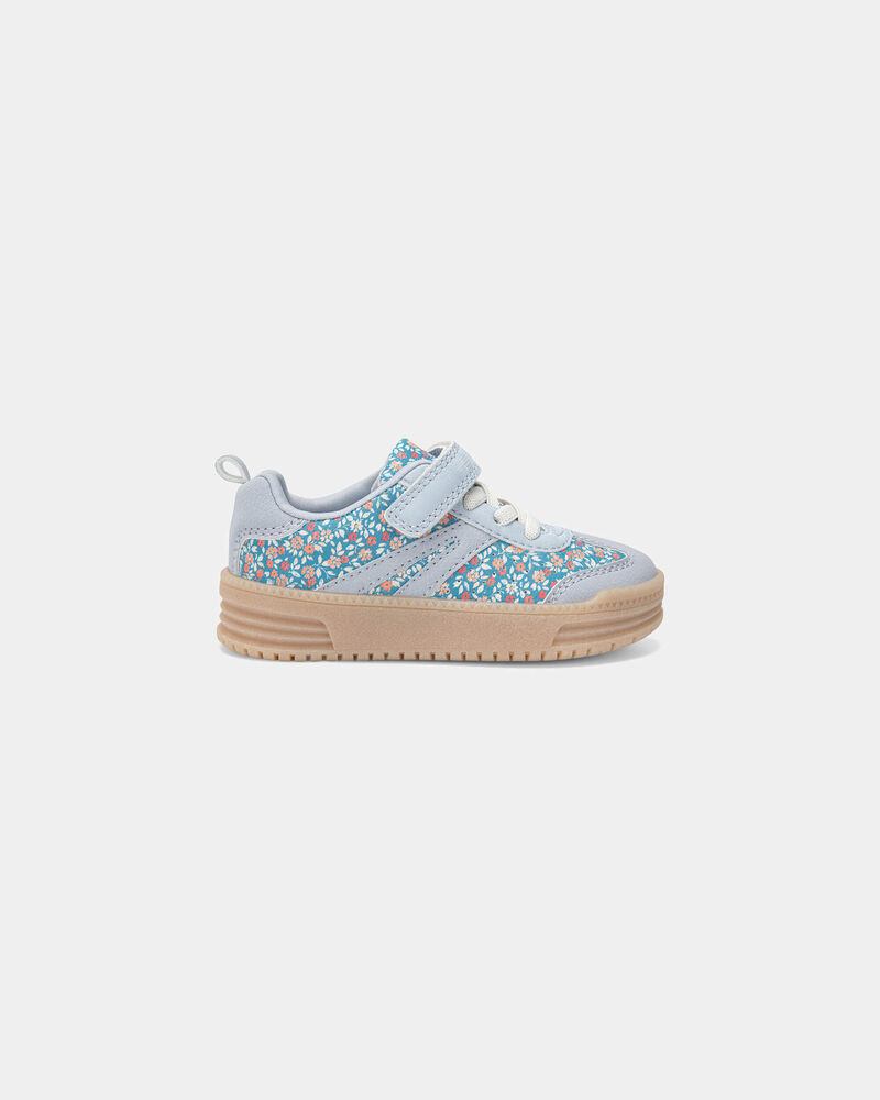 Toddler Girl Floral Casual Shoes - Blue, image 2 of 6 slides