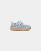 Toddler Girl Floral Casual Shoes - Blue, image 2 of 6 slides