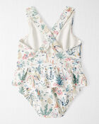 Baby Girl Recycled Swimsuit in Tropical Paradise Print, image 2 of 5 slides