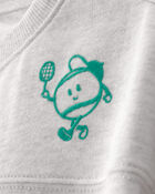 Toddler Boy 2-Piece Pickleball Top & Short Set - Grey, image 4 of 6 slides