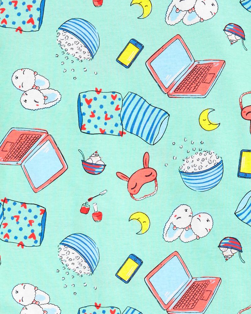 Kid 4-Piece Sleepover Squad 100% Snug Fit Cotton Pyjamas, image 3 of 4 slides