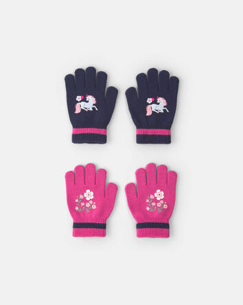 Girls Kombi 2pk Mini Gloves - Unicorn, 