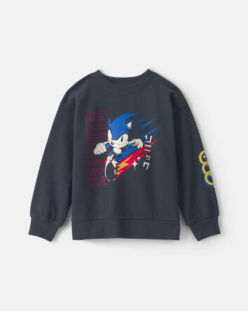 Boys Sonic The Hedgehog&trade; Pullover Sweatshirt - Navy Blue, 