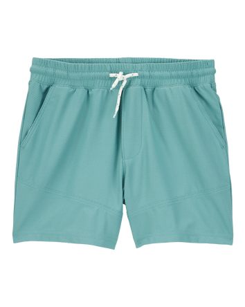 Kid Solid Woven Shorts - Green, 